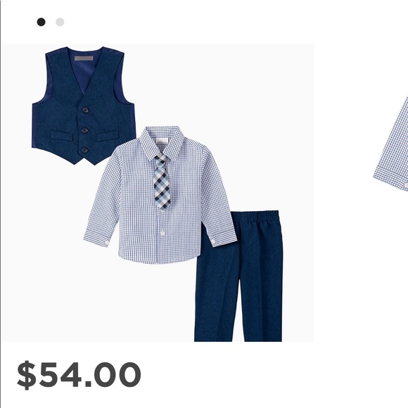Toddler 2T Van Heusen 4-Piece Poplin Vest Set - Picture 6 of 7